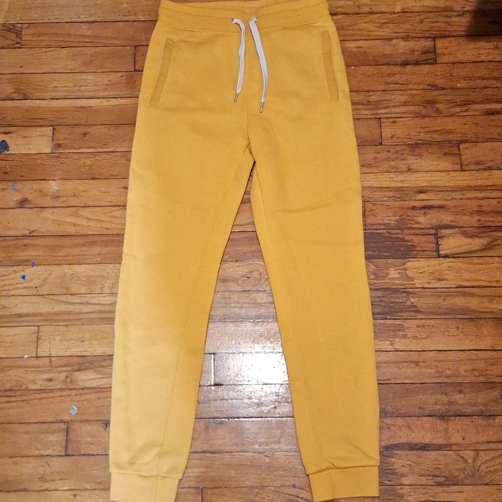 Forever 21 Yellow Small Unisex Sweatpants